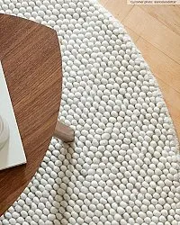 Rund matta - Avafors Wool Bubble (beige)