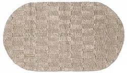 Oval badrumsmatta - Bevin (beige)