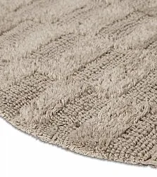 Rund badrumsmatta - Bevin (beige)
