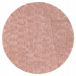 Rund badrumsmatta - Bevin (rosa)