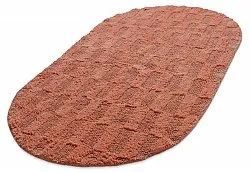 Oval badrumsmatta - Bevin (terrakotta)