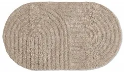 Oval badrumsmatta - Embla (beige)