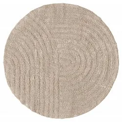 Rund badrumsmatta - Embla (beige)