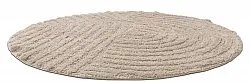 Rund badrumsmatta - Embla (beige)