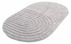 Oval badrumsmatta - Embla (ljusgrå)