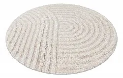 Rund badrumsmatta - Embla (offwhite)