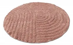 Rund badrumsmatta - Embla (rosa)