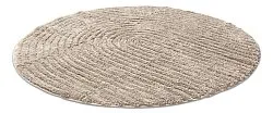 Rund badrumsmatta - Evena (beige)