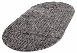 Oval badrumsmatta - Evena (mörkgrå)
