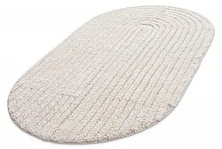 Oval badrumsmatta - Evena (offwhite)