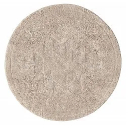 Rund badrumsmatta - Gertie (beige)