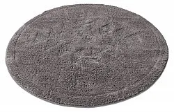 Rund badrumsmatta - Gertie (mörkgrå)