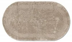 Oval badrumsmatta - Nila (beige)