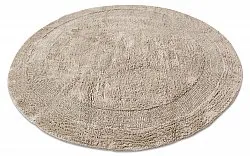 Rund badrumsmatta - Nila (beige)