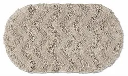 Oval badrumsmatta - Tressa (beige)
