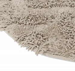 Rund badrumsmatta - Tressa (beige)