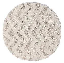 Rund badrumsmatta - Tressa (offwhite)