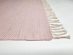 Alfombra de algodón - Barela (beige/rosa)