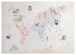 Barnmatta - Animal Map (beige)