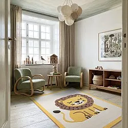 Barnmatta - Lion Hand Tufted Wool Premium (beige/multi)