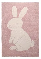Barnmatta - Soft Bunny (rosa/creme)