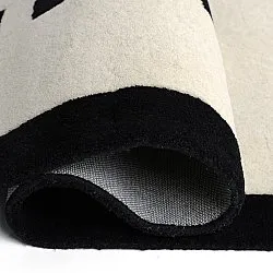 Barnmatta - Zebra Hand Tufted Wool Premium (beige/svart)