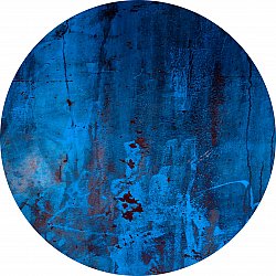 Rund matta - Aragon (blå)