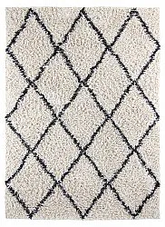 Ryamattor - Alcott Natural Cotton Shaggy (svart/vit)