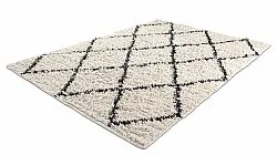 Ryamattor - Alcott Natural Cotton Shaggy (svart/vit)