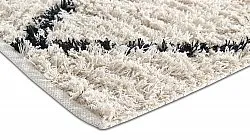 Ryamattor - Alcott Natural Cotton Shaggy (svart/vit)