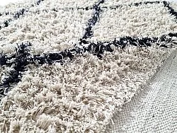 Ryamattor - Alcott Natural Cotton Shaggy (svart/vit)
