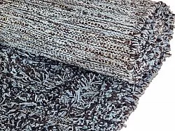 Ryamattor - Kendra Natural Cotton Shaggy (grå/svart)