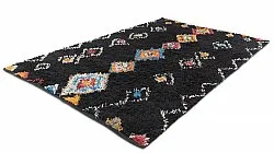 Ryamattor - Marden Natural Cotton Shaggy (svart/multi)