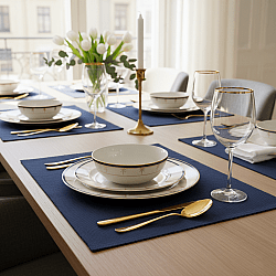 Bordstablett - 2-pack Niva (mörkblå)