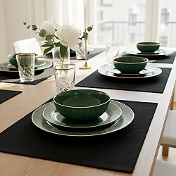 Bordstablett - 2-pack Niva (svart)