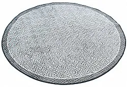 Rund matta - Monsaraz (svart)