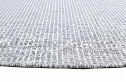 Rund matta - Bergen (silver)