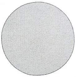 Rund matta - Bergen (silver)