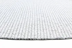Rund matta - Bergen (silver)