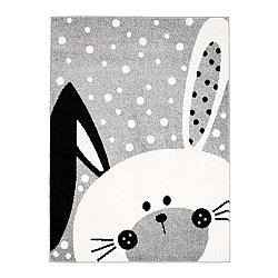 barnmatta rea barnmattan matta till för i barnrum för pojke tjej Bubble Bunny grå kanin