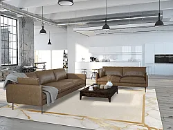 Wiltonmatta - Cerasia (beige/vit/guld)