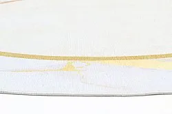 Rund matta - Cerasia (beige/vit/guld)