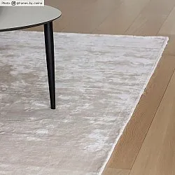 Rund matta - Jodhpur Special Luxury Edition Viskos (ljusbeige)