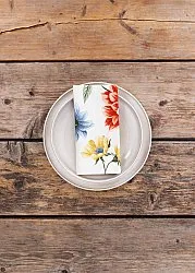 Servetter - 4-pack tygservett Dahlia (röd)