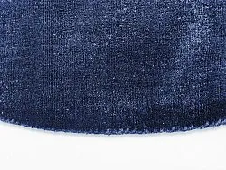 Rund matta - Recycled PET with viscose look (navy)