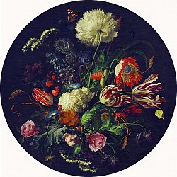 Rund matta - Rich Flowers (multi)