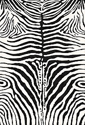 Wiltonmatta - Zebra (svart/vit)