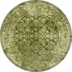 Rund matta - Denizli (grön)
