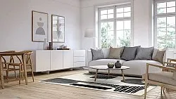 Wiltonmatta - Suki (beige/svart)