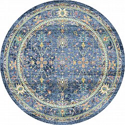 Rund matta - Livley (mörkblå)
